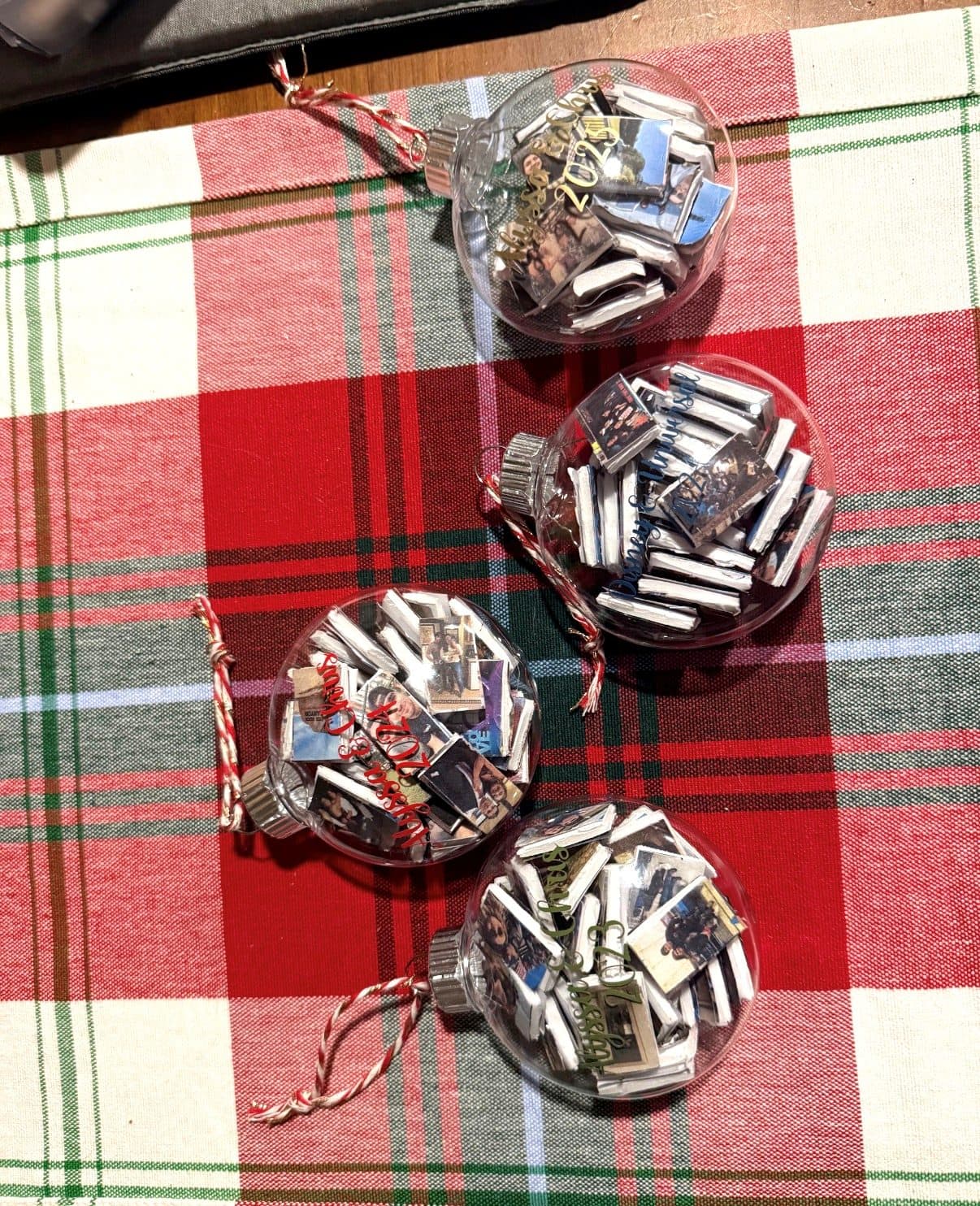 Photo-filled ornaments