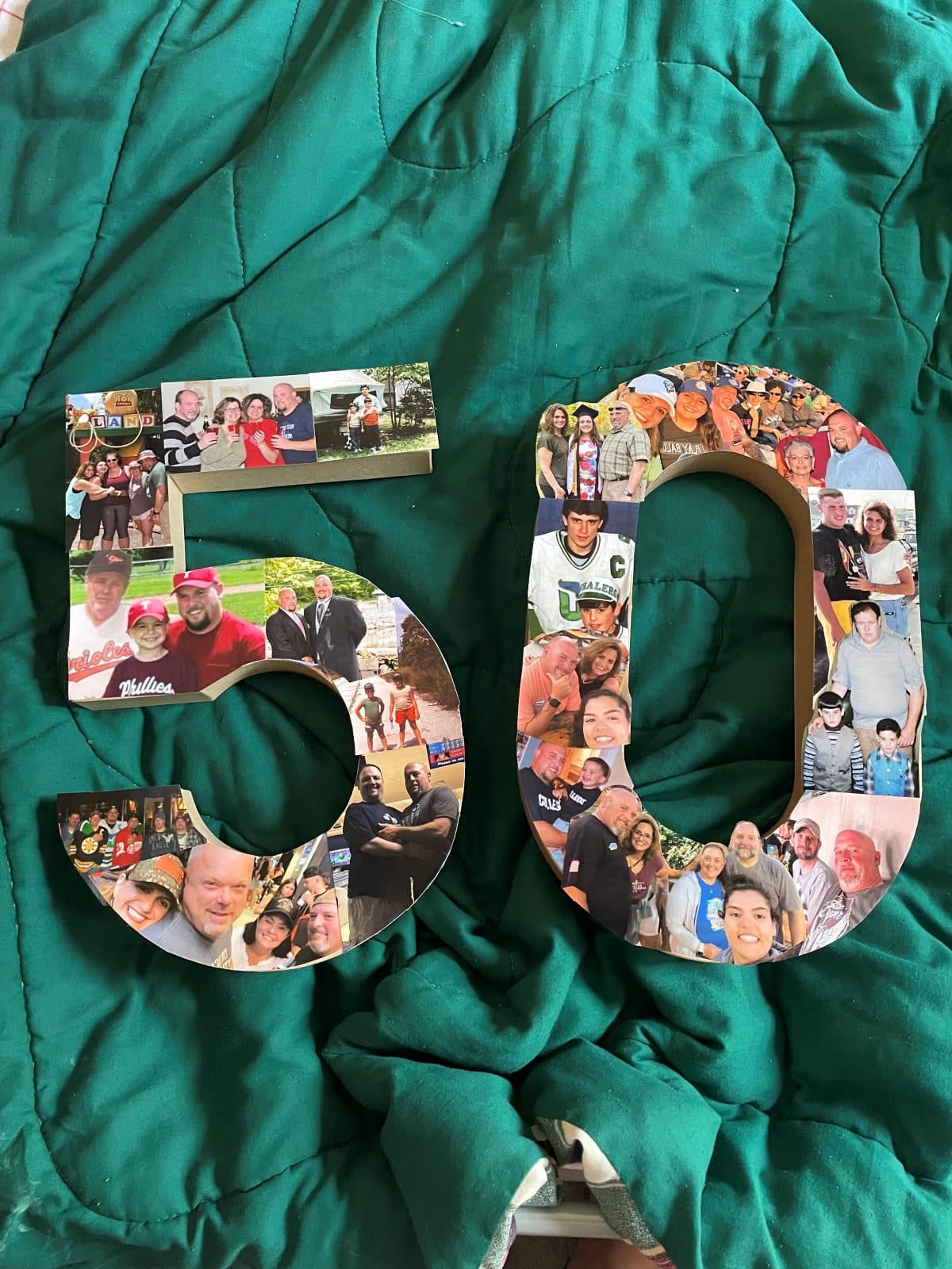 Photo-collage numbers