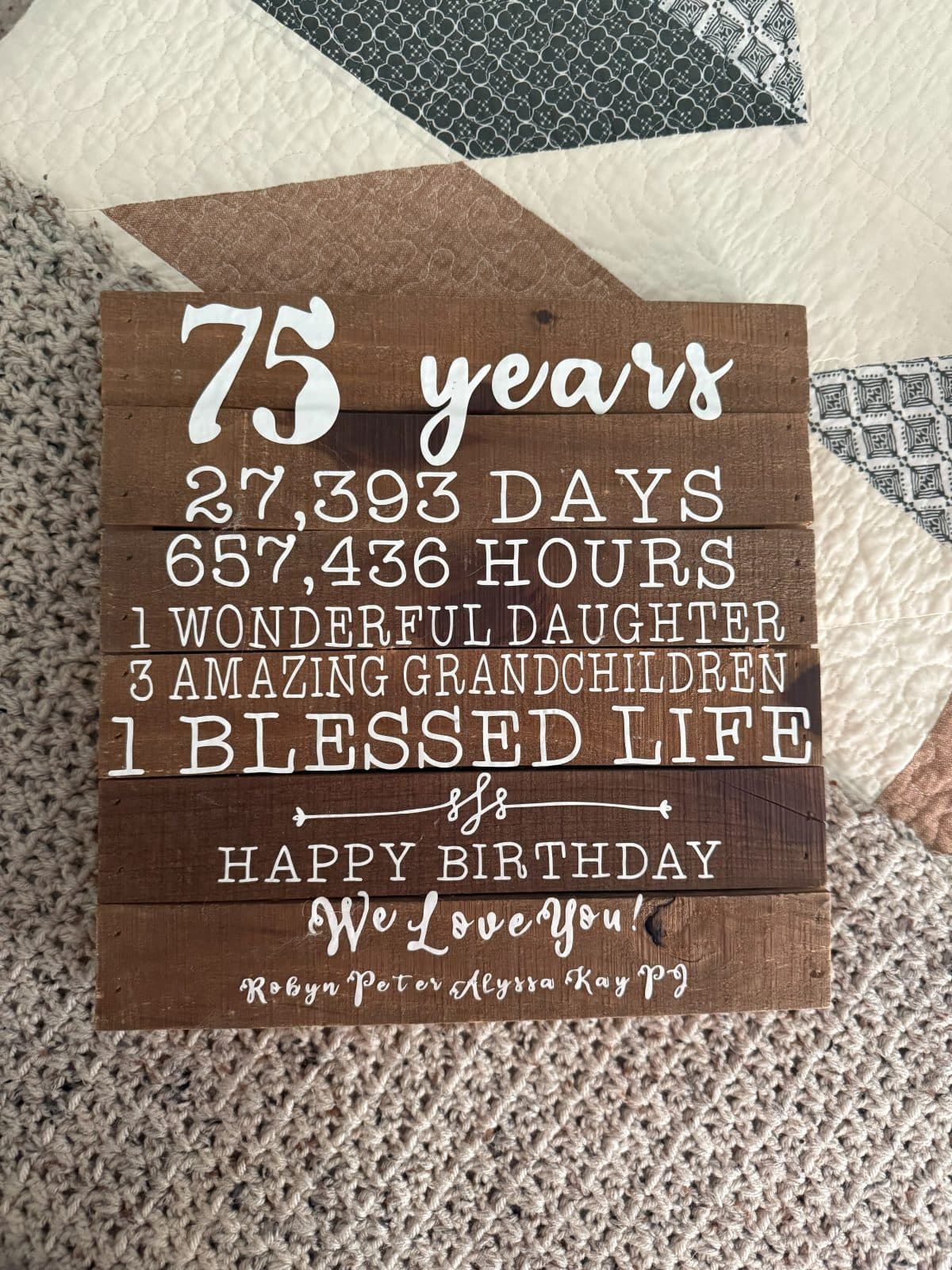 Milestone keepsake signs